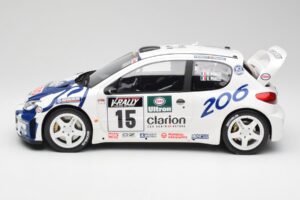 Peugeot 206 WRC G. Panizzi / H. Panizzi Tour de Corse 1999 Otto 1:12 G081 Gyanta – 3. kép a 6-ből