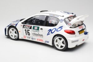 Peugeot 206 WRC G. Panizzi / H. Panizzi Tour de Corse 1999 Otto 1:12 G081 Gyanta – 5. kép a 6-ből