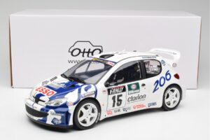Peugeot 206 WRC G. Panizzi / H. Panizzi Tour de Corse 1999 Otto 1:12 G081 Gyanta – 6. kép a 6-ből