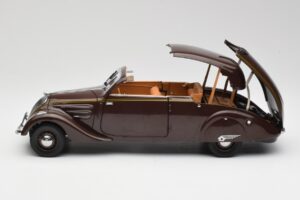 Peugeot 402 Eclipse Csokoládé Norev 1:18 184873 Fém – 6. kép a 12-ből