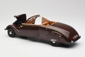 Peugeot 402 Eclipse Csokoládé Norev 1:18 184873 Fém – 8. kép a 12-ből