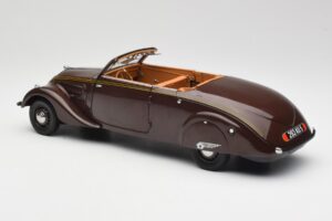 Peugeot 402 Eclipse Csokoládé Norev 1:18 184873 Fém – 9. kép a 12-ből