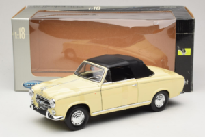 Peugeot 403 Kabrió Bézs Welly 1:18 12551HW Fém – 6. kép a 6-ből