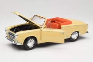 Peugeot 403 Kabrió Homokos Sárga Solido 1:18 8165 Fém – 2. kép a 8-ből