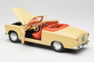 Peugeot 403 Kabrió Homokos Sárga Solido 1:18 8165 Fém – 5. kép a 8-ből