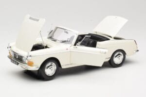 Peugeot 404 Kabrió Fehér Norev 1:18 184746 Fém – 2. kép a 8-ből
