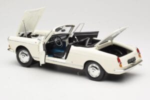 Peugeot 404 Kabrió Fehér Norev 1:18 184746 Fém – 5. kép a 8-ből