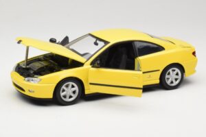 Peugeot 406 Coupe Sárga Gate 1:18 01022 Fém – 2. kép a 8-ből