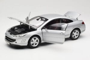 Peugeot 407 Coupe Ezüst Norev 1:18 184747 Fém – 2. kép a 8-ből