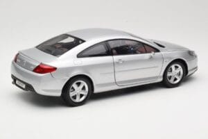 Peugeot 407 Coupe Ezüst Norev 1:18 184747 Fém – 3. kép a 8-ből