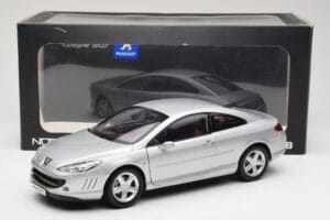 Peugeot 407 Coupe Ezüst Norev 1:18 184747 Fém – 8. kép a 8-ből