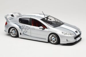 Peugeot 407 Racing Ezüst Solido 1:18 90642 Fém – 6. kép a 8-ből