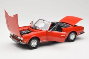 Peugeot 504 Kabrió Piros Norev 1:18 184754 Fém – 2. kép a 8-ből