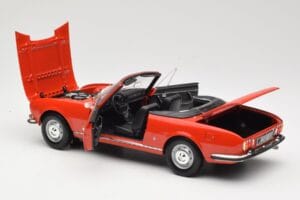 Peugeot 504 Kabrió Piros Norev 1:18 184754 Fém – 5. kép a 8-ből