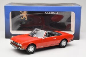 Peugeot 504 Kabrió Piros Norev 1:18 184754 Fém – 8. kép a 8-ből