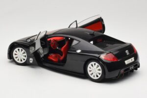Peugeot RC Pique Fekete Solido 1:18 8147 Fém – 5. kép a 8-ből