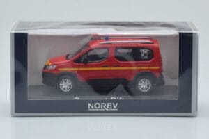 Peugeot Rifter Pompiers Piros Norev 1:43 479069 Fém – 4. kép a 4-ből