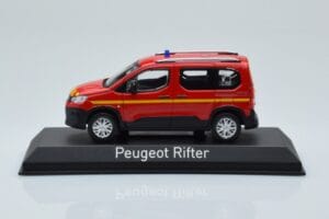 Peugeot Rifter Pompiers Piros Norev 1:43 479069 Fém