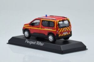 Peugeot Rifter Pompiers Secours Medical Piros Norev 1:43 479070 Fém – 3. kép a 4-ből