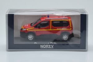 Peugeot Rifter Pompiers Secours Medical Piros Norev 1:43 479070 Fém – 4. kép a 4-ből