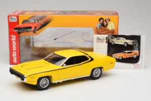Plymouth Satellite Daisy Dukes of Hazzard Auto World 1:18 AWSS105/06 Fém – 8. kép a 8-ből