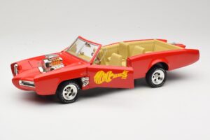 Pontiac GTO Monkeemobile Piros ERTL 1:18 33150 Fém – 2. kép a 8-ből