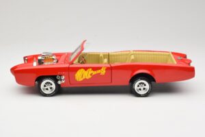 Pontiac GTO Monkeemobile Piros ERTL 1:18 33150 Fém – 4. kép a 8-ből