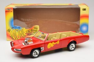 Pontiac GTO Monkeemobile Piros ERTL 1:18 33150 Fém – 8. kép a 8-ből