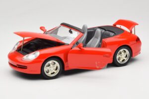 Porsche 911 996 Kabrió Piros Mira 1:18 6930 Fém – 2. kép a 8-ből