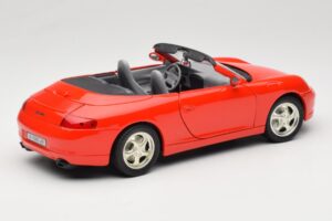 Porsche 911 996 Kabrió Piros Mira 1:18 6930 Fém – 3. kép a 8-ből
