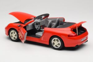 Porsche 911 996 Kabrió Piros Mira 1:18 6930 Fém – 5. kép a 8-ből