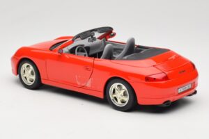 Porsche 911 996 Kabrió Piros Mira 1:18 6930 Fém – 7. kép a 8-ből