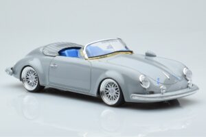 Porsche 356 Speedster By S-Klub Szürke GT Spirit 1:18 GT409 Gyanta – 6. kép a 6-ből