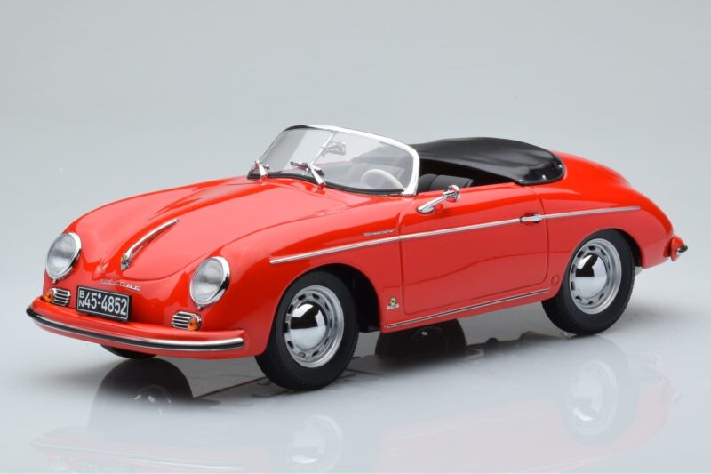 Porsche 356 Speedster Piros Norev 1:18 187461 Fém