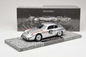 Porsche 356B 1600 GS Carrera GTL Abarth #42 H. Herrmann / H. Linge Targa Florio 1962 Minichamps 1:18 107626842 Gyanta – 6. kép a 6-ből