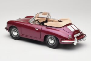 Porsche 356B Kabrió Padlizsán Bburago 1:18 3021-M4 Fém – 7. kép a 8-ből