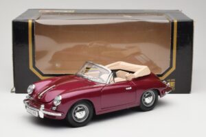 Porsche 356B Kabrió Padlizsán Bburago 1:18 3021-M4 Fém – 8. kép a 8-ből