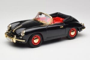 Porsche 356B Kabrió Fekete Bburago 1:18 3031D Fém