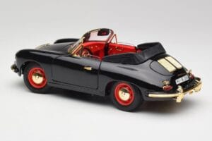 Porsche 356B Kabrió Fekete Bburago 1:18 3031D Fém – 7. kép a 8-ből