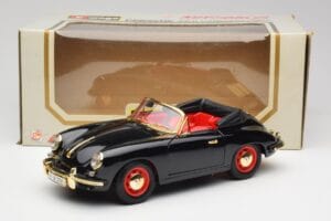 Porsche 356B Kabrió Fekete Bburago 1:18 3031D Fém – 8. kép a 8-ből