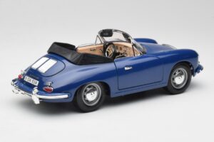 Porsche 356B Kabrió Kék Bburago 1:18 3051 Fém – 3. kép a 8-ből