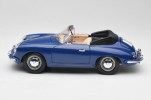 Porsche 356B Kabrió Kék Bburago 1:18 3051 Fém – 4. kép a 8-ből