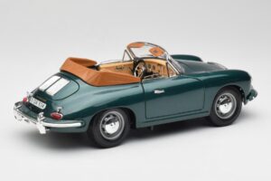 Porsche 356B Kabrió Zöld Bburago 1:18 3051-M1 Fém – 3. kép a 8-ből