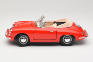 Porsche 356B Kabrió Piros Tchibo 1:18 45703 Fém – 4. kép a 8-ből