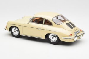 Porsche 356B Carrera 2 Elefántcsont GT Spirit 1:18 GT010ZM Gyanta – 5. kép a 6-ből