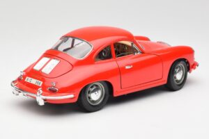 Porsche 356B Piros Bburago 1:18 3021 Fém – 3. kép a 8-ből