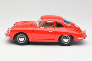Porsche 356B Piros Bburago 1:18 3021 Fém – 4. kép a 8-ből
