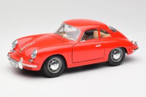 Porsche 356B Piros Bburago 1:18 3021 Fém