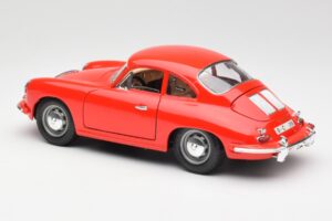 Porsche 356B Piros Bburago 1:18 3021 Fém – 7. kép a 8-ből