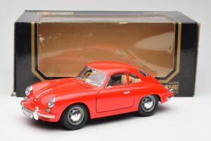 Porsche 356B Piros Bburago 1:18 3021 Fém – 8. kép a 8-ből